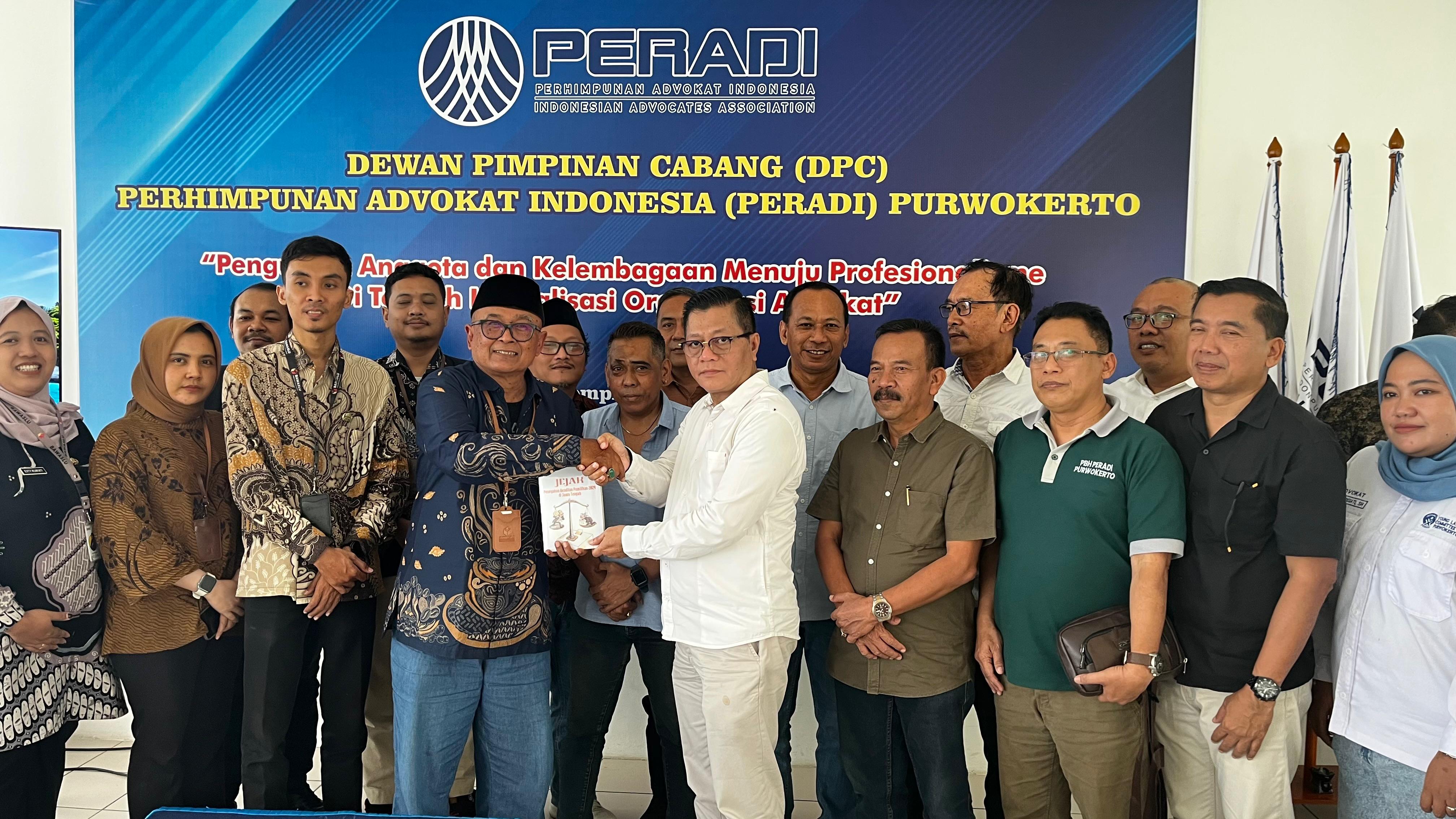 DPC PERADI Purwokerto Terima Audiensi Bawaslu Kabupaten Banyumas, Perkuat Sinergi Penegakan Hukum Kepemiluan
